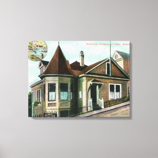 Toile Vue extérieure du manoir exécutifSitka, AK (Recto)