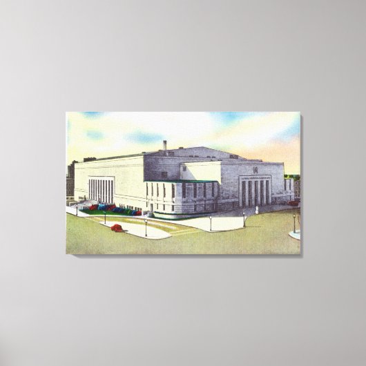 Toile Vue extérieure du monument commémoratif de Buffalo (Recto)