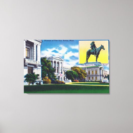 Toile Vue extérieure du musée des Beaux-Arts (Recto)