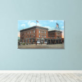 Toile Vue extérieure du New Wenatchee Hotel (Insitu (Plancher de Bois))