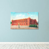 Toile Vue extérieure du nouveau pavillon militaire d'éta (Insitu (Plancher de Bois))