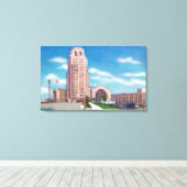 Toile Vue extérieure du NY Central Terminal Bldg (Insitu (Plancher de Bois))