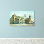 Toile Vue extérieure du palais de justiceSanta Cruz, CA (Insitu (Plancher de Bois))