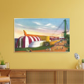 Toile Vue extérieure du pavillon alimentaire et agricole (Insitu(Salon))