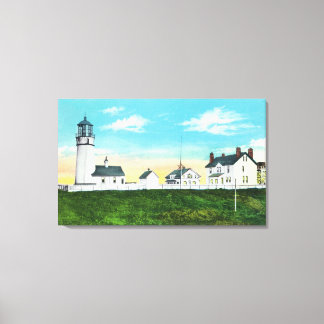 Toile Vue extérieure du phare du Cap BlancoCôte