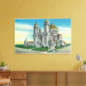 Toile Vue extérieure du Sanctuaire de notre Dame de (Insitu(Salon))