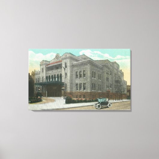 Toile Vue extérieure du temple de Kalurah (Recto)