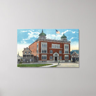 Toile Vue extérieure du temple de Kora, sanctuaire