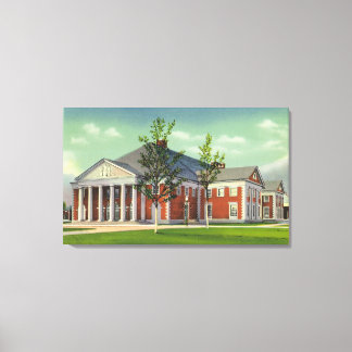 Toile Vue extérieure du théâtre Spa de Saratoga