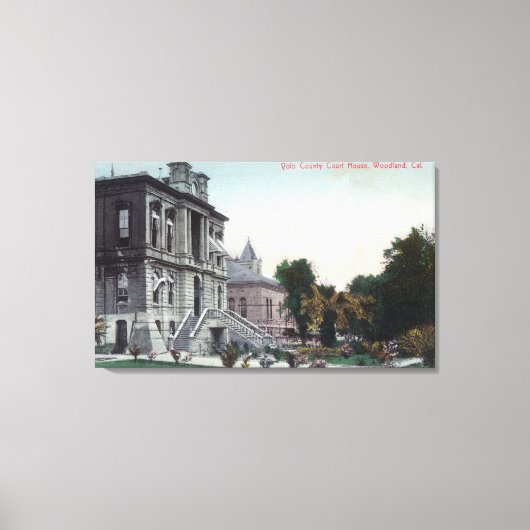 Toile Vue extérieure du tribunal du comté de Polo (Recto)