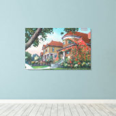 Toile Vue extérieure d'une résidence typique (Insitu (Plancher de Bois))