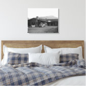 Toile Vue extérieure d'une tribu amérindienne (Insitu(Chambre))