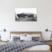 Toile Vue extérieure d'une tribu amérindienne (Insitu(Chambre))