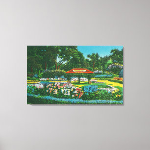 Toile Vue florale d'emblème de parc de Humboldt