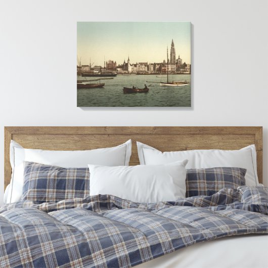 Toile Vue générale d'Anvers II, Belgique (Insitu(Chambre))