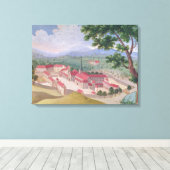 Toile Vue générale de l'abbaye depuis l'est (Insitu (Plancher de Bois))