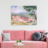 Toile Vue générale de l'abbaye depuis l'est (Insitu(Salon))