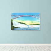 Toile Vue générale des chutes et de l'arc-en-ciel (Insitu (Plancher de Bois))