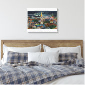 Toile Vue générale du Luna Park la nuit (Insitu(Chambre))