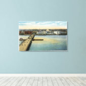 Toile Vue générale du MIT et du pont Harvard, (Insitu (Plancher de Bois))