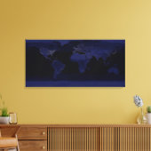 Toile Vue globale des lumières de la ville terrestre (Insitu(Salon))