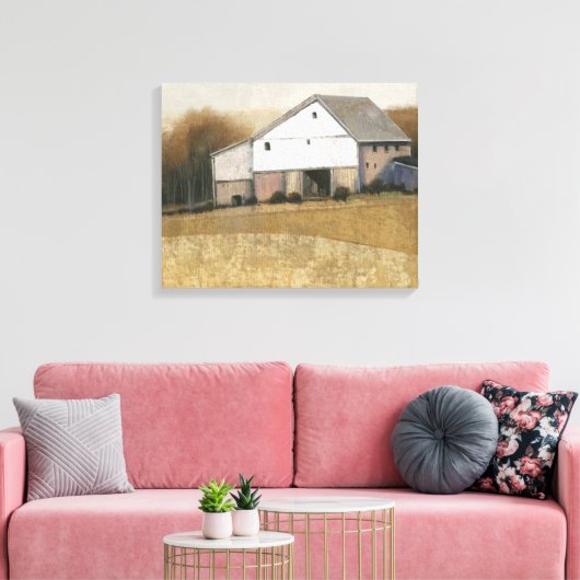 Toile Vue Grange blanche (Insitu(Salon))