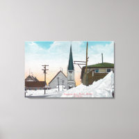 Vue hivernale de l'avenue Steadman couverte de nei