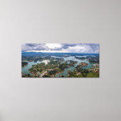 Toile Vue imprenable sur Guatape Antioquia Ciel nuageux (Recto)