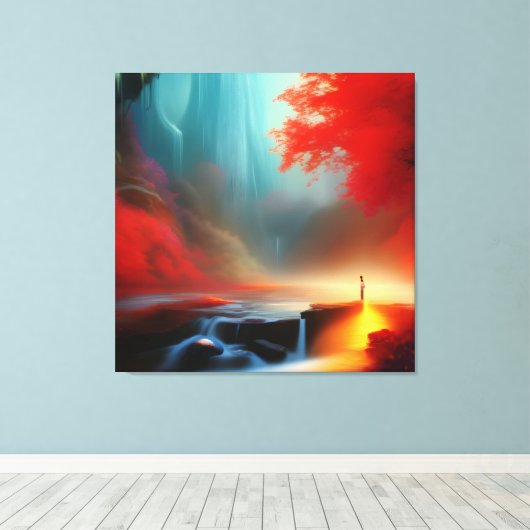 Toile Vue imprenable sur la beauté (Insitu (Plancher de Bois))