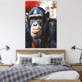 Toile Vue intense du Chimpanzé (Insitu(Chambre))