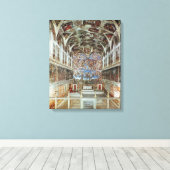 Toile Vue intérieure de la chapelle Sixtine (Insitu (Plancher de Bois))