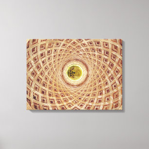 Toile Vue intérieure de la coupole dans la chapelle