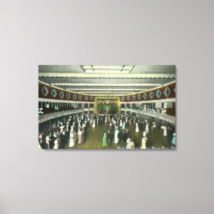 Toile Vue intérieure de la salle de boule de casino