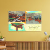 Toile Vue intérieure de la table de billard Newark (Insitu(Salon))