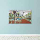 Toile Vue intérieure de l'aquarium de Deep Sea (Insitu (Plancher de Bois))