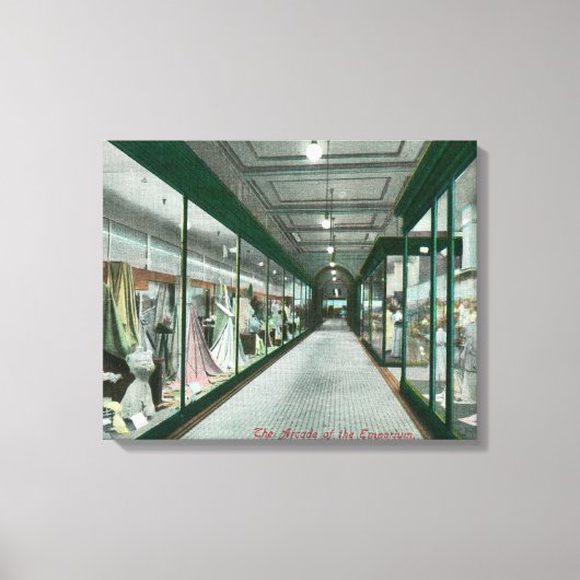 Toile Vue intérieure de l'arcade de l'Emporium (Recto)