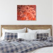 Toile Vue Intérieure De L'Artère Avec Cellules De Sang R (Insitu(Chambre))