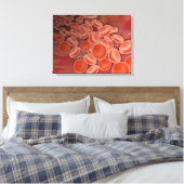 Toile Vue Intérieure De L'Artère Avec Cellules De Sang R (Insitu(Chambre))