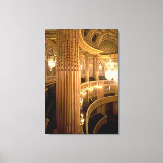 Toile Vue intérieure de l'Opéra vers l'extérieur (Recto)