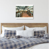 Toile Vue intérieure du grill de la grotte (Insitu(Chambre))