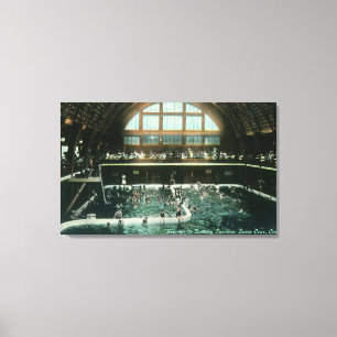 Toile Vue intérieure du pavillon se baignant