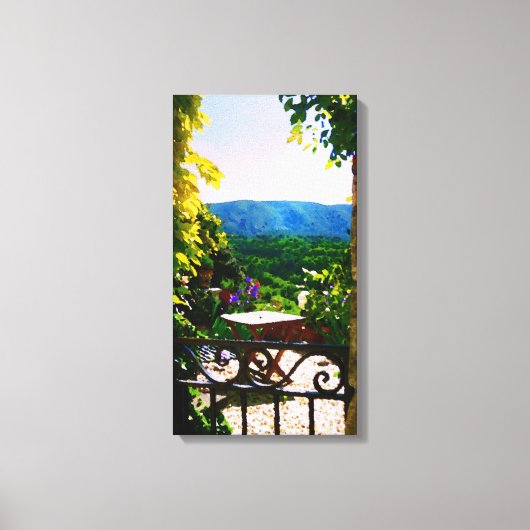 Toile Vue jardin Provence (Recto)