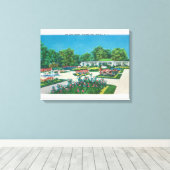 Toile Vue jardin Rose du parc du Delaware (Insitu (Plancher de Bois))