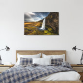 Toile Vue magnifique du paysage de Seljalandsfoss (Insitu(Chambre))