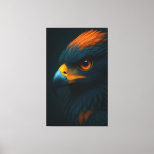 Toile Vue majestueuse - Portrait d'aigle ultra-réaliste