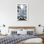 Toile Vue mer Trompe L'oeil Fake Window (Insitu(Chambre))