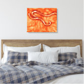 Toile Vue Microscopique De Hookworm 2 (Insitu(Chambre))