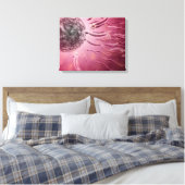 Toile Vue Microscopique De La Nage De Sperme Vers L'Oeuf (Insitu(Chambre))