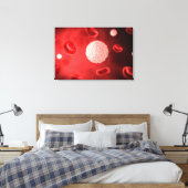 Toile Vue Microscopique Des Cellules De Sang Blanc (Insitu(Chambre))