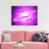 Toile Vue Microscopique Des Cellules Sperm Masculines (Insitu(Salon))